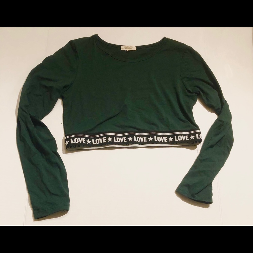 Cropped long sleeve shirt